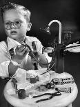 Little Boy with a Toy Dentist Set-Walter Sanders-Photographic Print