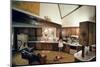 Walter Scale in the Kitchen of His Geodesic Dome House with His Children-John Dominis-Mounted Photographic Print