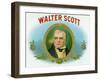 Walter Scott Brand Cigar Box Label-Lantern Press-Framed Art Print