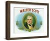 Walter Scott Brand Cigar Box Label-Lantern Press-Framed Art Print