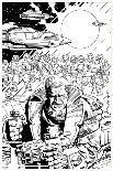An Early Slammers Promotional Drawing for Malibu Comics - Inks-Walter Simonson-Art Print