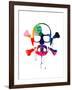 Walter Skull Watercolor-Lora Feldman-Framed Art Print