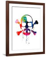 Walter Skull Watercolor-Lora Feldman-Framed Art Print