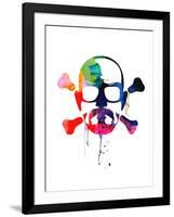 Walter Skull Watercolor-Lora Feldman-Framed Art Print