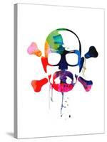 Walter Skull Watercolor-Lora Feldman-Stretched Canvas