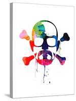 Walter Skull Watercolor-Lora Feldman-Stretched Canvas