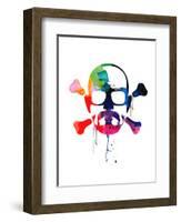 Walter Skull Watercolor-Lora Feldman-Framed Art Print