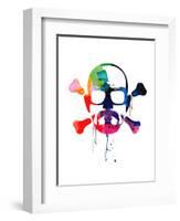 Walter Skull Watercolor-Lora Feldman-Framed Art Print