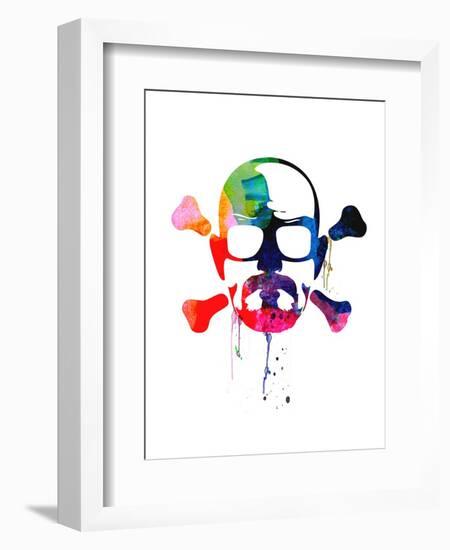 Walter Skull Watercolor-Lora Feldman-Framed Art Print