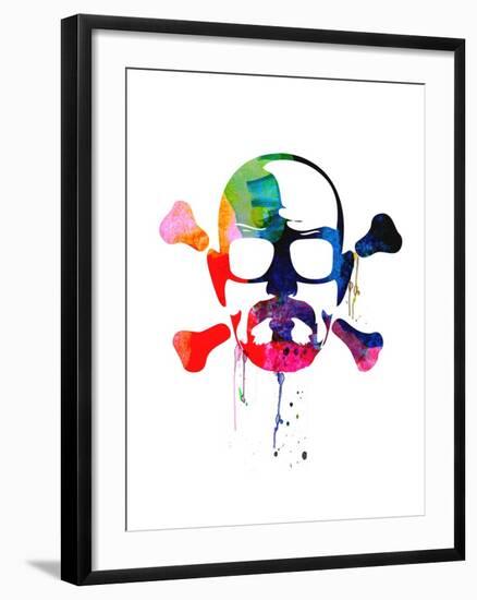 Walter Skull Watercolor-Lora Feldman-Framed Art Print