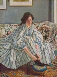 Tying Her Shoe, c1900-Walter Westley Russell-Mounted Giclee Print