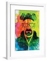 Walter White Watercolor 1-Anna Malkin-Framed Poster