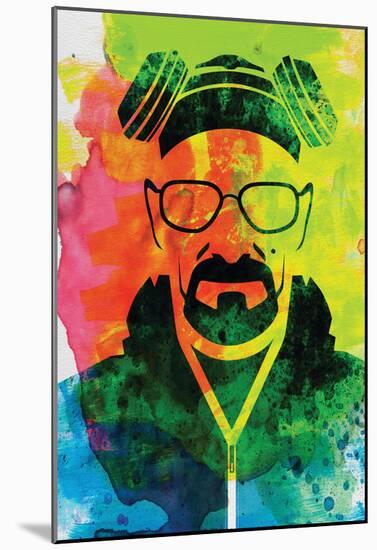 Walter White Watercolor 1-Anna Malkin-Mounted Poster