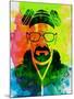 Walter White Watercolor 1-Anna Malkin-Mounted Art Print