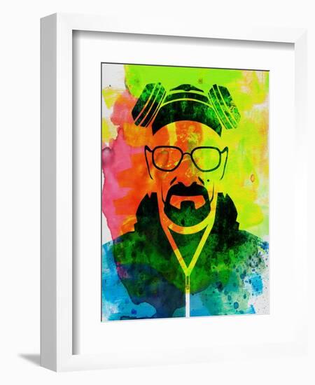 Walter White Watercolor 1-Anna Malkin-Framed Art Print