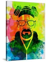 Walter White Watercolor 1-Anna Malkin-Stretched Canvas