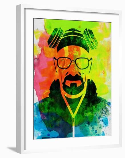 Walter White Watercolor 1-Anna Malkin-Framed Art Print