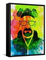 Walter White Watercolor 1-Anna Malkin-Framed Stretched Canvas