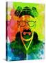 Walter White Watercolor 1-Anna Malkin-Stretched Canvas