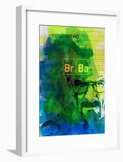 Walter White Watercolor 2-Anna Malkin-Framed Poster