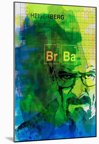 Walter White Watercolor 2-Anna Malkin-Mounted Poster