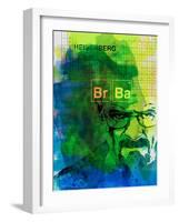 Walter White Watercolor 2-Anna Malkin-Framed Art Print