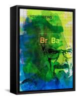 Walter White Watercolor 2-Anna Malkin-Framed Stretched Canvas