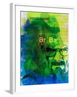 Walter White Watercolor 2-Anna Malkin-Framed Art Print