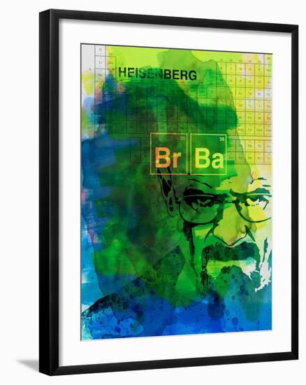 Walter White Watercolor 2-Anna Malkin-Framed Art Print