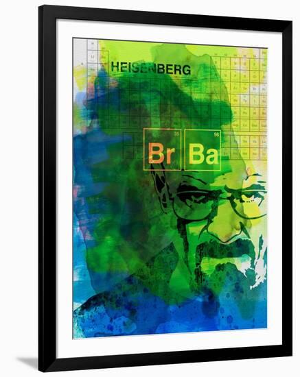 Walter White Watercolor 2-Anna Malkin-Framed Art Print