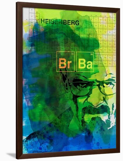 Walter White Watercolor 2-Anna Malkin-Framed Art Print