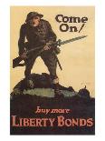 "Come On! Buy More Liberty Bonds", 1918-Walter Whitehead-Mounted Giclee Print