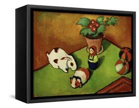 Walterchens Spielsachen (Walterchen's Toys), 1912-Auguste Macke-Framed Stretched Canvas