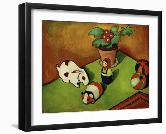 Walterchens Spielsachen (Walterchen's Toys), 1912-Auguste Macke-Framed Giclee Print