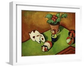 Walterchens Spielsachen (Walterchen's Toys), 1912-Auguste Macke-Framed Giclee Print