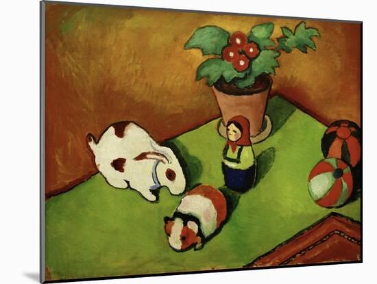 Walterchens Spielsachen (Walterchen's Toys), 1912-Auguste Macke-Mounted Giclee Print