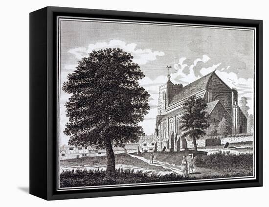 Waltham Abbey Church in Essex-null-Framed Stretched Canvas