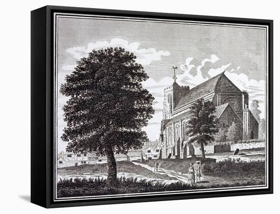 Waltham Abbey Church in Essex-null-Framed Stretched Canvas