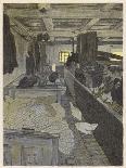 Farm Workers Sleeping in the Cow Shed-Walther Georgi-Mounted Art Print
