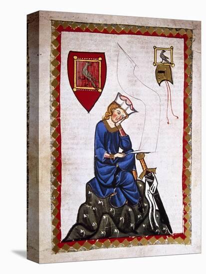 Walther Von Der Vogelweide (1170-1230). Codex Manesse (Ca.1300)-null-Stretched Canvas