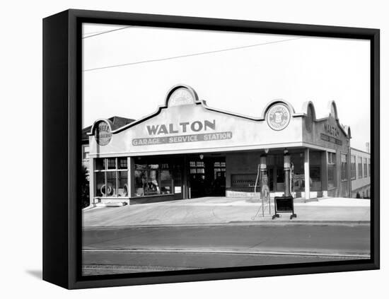 Walton Garage and Service Station, 1926-Chapin Bowen-Framed Stretched Canvas