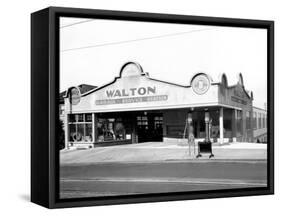 Walton Garage and Service Station, 1926-Chapin Bowen-Framed Stretched Canvas