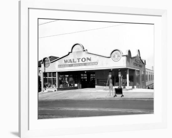 Walton Garage and Service Station, 1926-Chapin Bowen-Framed Giclee Print