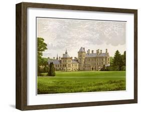 Walton Hall, Warwickshire, Home of Baronet Mordaunt, C1880-Benjamin Fawcett-Framed Giclee Print