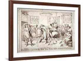 Waltzing! or a Peep into the Royal Brothel, Spring Gardens, London, C1816-Isaac Robert Cruikshank-Framed Giclee Print