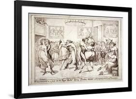 Waltzing! or a Peep into the Royal Brothel, Spring Gardens, London, C1816-Isaac Robert Cruikshank-Framed Giclee Print