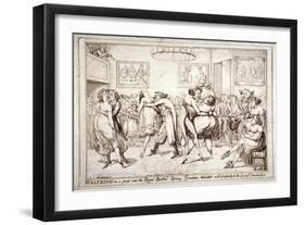 Waltzing! or a Peep into the Royal Brothel, Spring Gardens, London, C1816-Isaac Robert Cruikshank-Framed Giclee Print