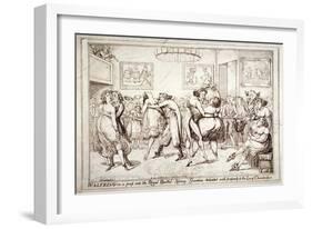 Waltzing! or a Peep into the Royal Brothel, Spring Gardens, London, C1816-Isaac Robert Cruikshank-Framed Giclee Print