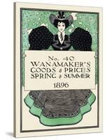Wanamaker's Goods & Prices, Spring & Summer 1896-Maxfield Parrish-Stretched Canvas