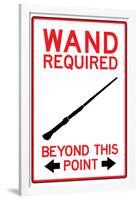 Wand Required Past This Point-null-Framed Poster